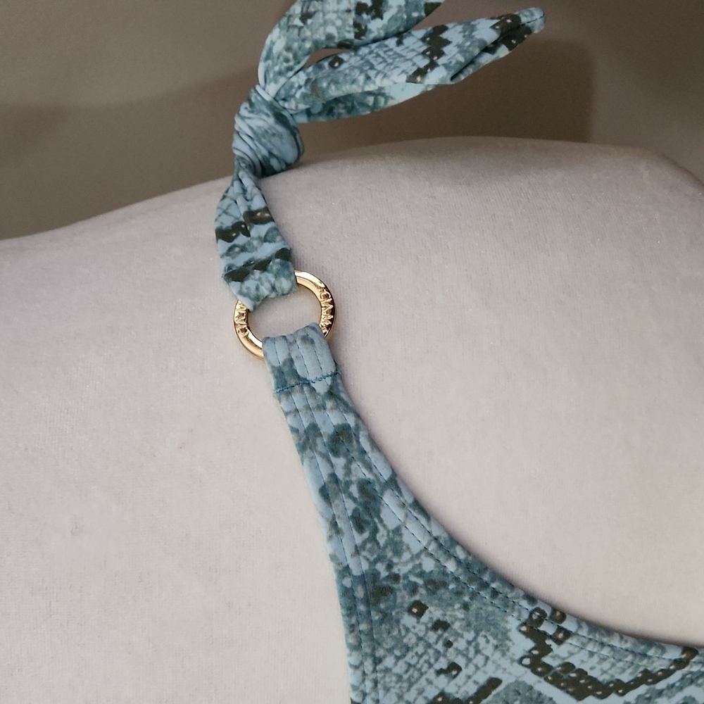 Nwt Cia.Maritima Snakeskin & Sequin Bikini - Picture 5 of 16